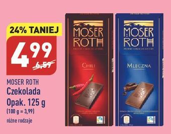 ALDI Czekolada mleczna moser roth oferta