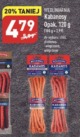 ALDI Kabanosy z chilli wędliniarnia classic oferta