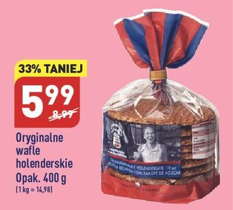 ALDI Wafle holenderskie oryginalne przekładane karmelem oferta