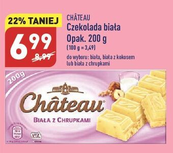 ALDI Czekolada biała z kokosem chateau oferta