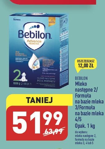ALDI Mleko 3 bebilon advance oferta
