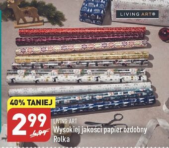 ALDI Papier ozdobny living art oferta