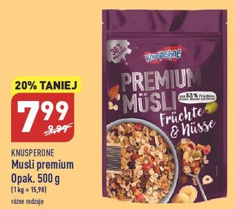 ALDI Musli owoce i orzechy knusperone oferta