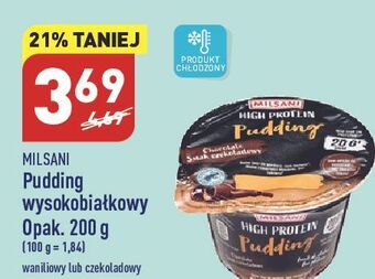 ALDI Pudding wysokobiałkowy waniliowy milsani high protein oferta