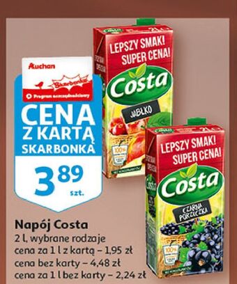 Auchan Napój jabłko costa oferta