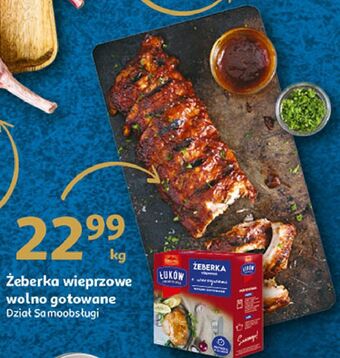 Auchan Żeberka wieprzowe wolno gotowane łuków oferta