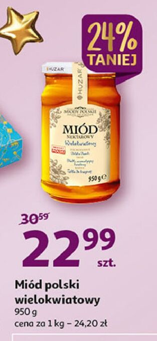 Auchan Miód wielokwiatowy miody polskie oferta