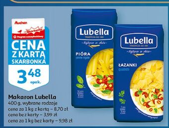 Auchan Łazanki lubella makaron oferta