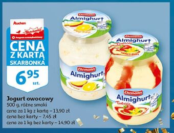 Auchan Jogurt fantasia waniliowo truskawkowy ehrmann almighurt oferta