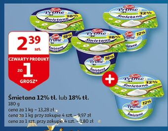 Auchan Śmietana 18 % zott primo oferta