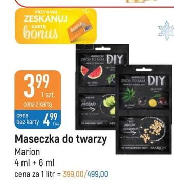 E.Leclerc Maseczka do twarzy olej z konopi i ze śliwek marion diy oferta