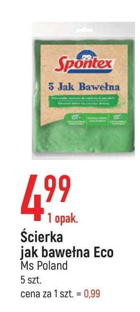 E.Leclerc Ściereczki s jak bawełna spontex oferta
