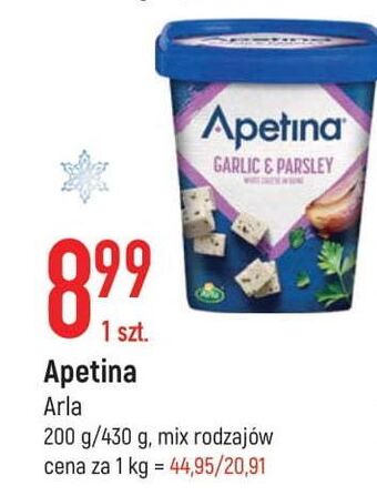 E.Leclerc Ser classic z czosnkiem i pietruszką arla apetina oferta