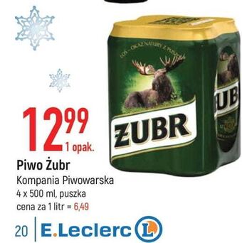 E.Leclerc Piwo żubr 1768 oferta