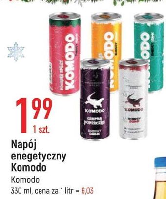 E.Leclerc Napój czarna porzeczka komodo energy drink oferta