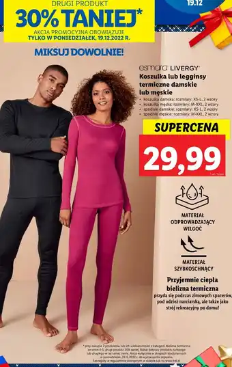 Lidl Koszulka termiczna damska xs-l esmara oferta
