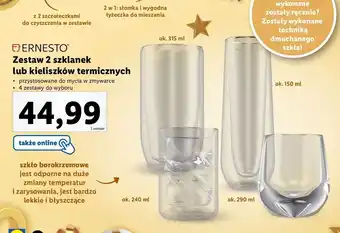 Lidl Szklanka termiczna 240 ml ernesto oferta