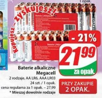 Dino Baterie alkaiczne lr6 megacell oferta
