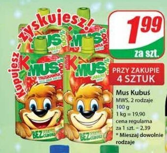 Dino Mus jabłko kubuś 100% oferta
