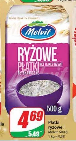 Dino Płatki ryżowe błyskawiczne melvit oferta