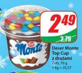 Dino Deser czekoladowo orzechowy z drażami zott monte top cup oferta