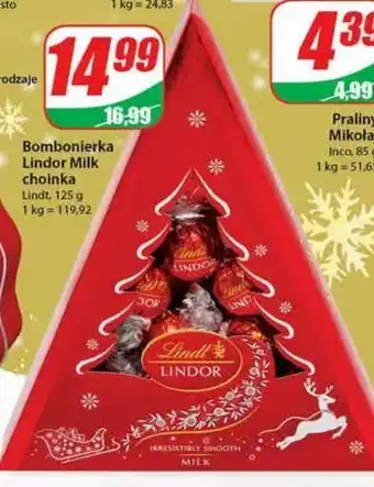 Dino Bombonierka milk choinka lindt lindor oferta