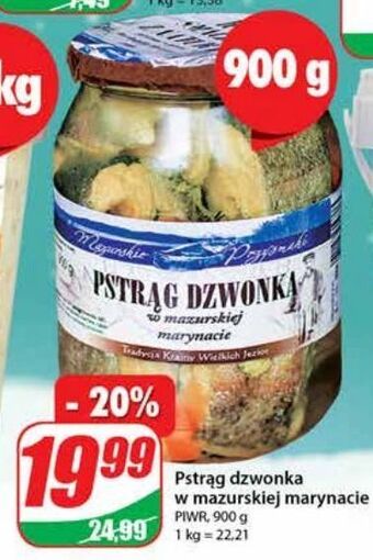 Dino Pstrąg dzwonko w marynacie mazurskie przysmaki oferta