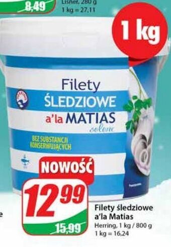 Dino Filety śledziowe matjas herring oferta