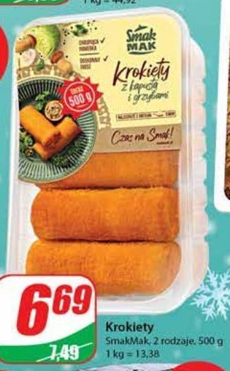 Dino Krokiety z kapustą i grzybami smak mak oferta