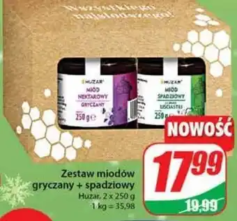 Dino Miód nektarowy gryczany + miód spadziowy ze spadzi liściastej huzar oferta