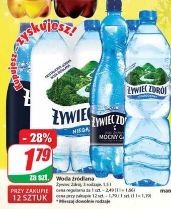 Dino Woda mocny gaz żywiec zdrój oferta