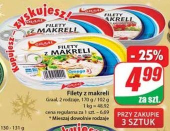 Dino Filety z makreli w oleju graal oferta