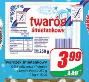 Dino Twaróg śmietankowy osm łobżenica oferta