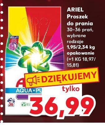 Kaufland Proszek do prania color ariel aqua puder oferta
