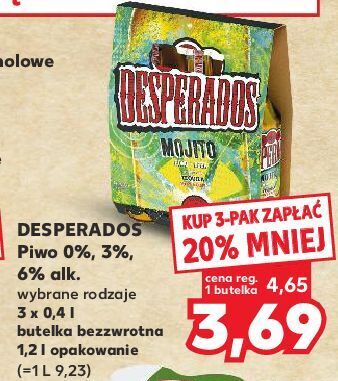 Kaufland Piwo desperados mojito oferta