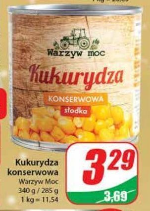 Dino Kukurydza konserwowa warzyw moc oferta