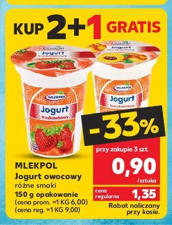 Kaufland Jogurt brzoskwiniowy mlekpol oferta