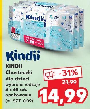 Kaufland Chusteczki wilgotne pure cleanic kindii oferta