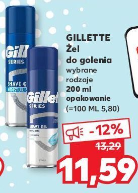 Kaufland Żel do golenia sensitive gillette series oferta