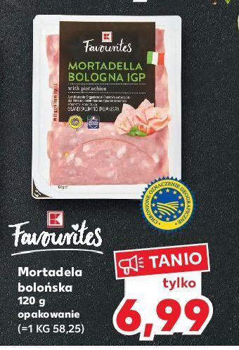 Kaufland Mortadela bolońska k-classic favourites oferta