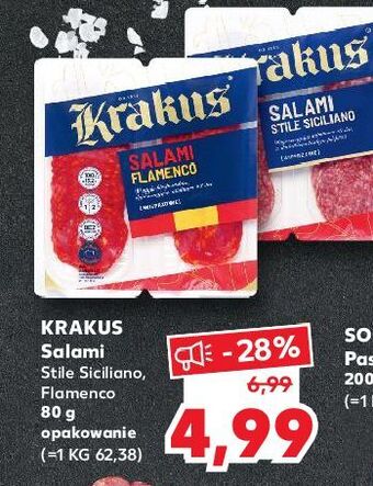 Kaufland Salami flamenco krakus animex oferta