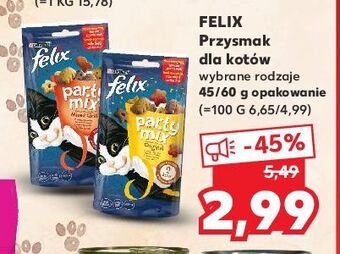 Kaufland Karma dla kotów mixed grill purina felix party mix oferta