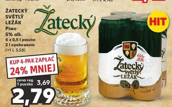Kaufland Piwo zatecky svetly lezak oferta