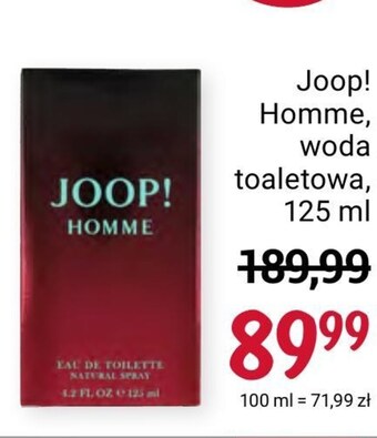 Rossmann Woda toaletowa joop! oferta