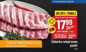Polomarket Żeberka wieprzowe oferta