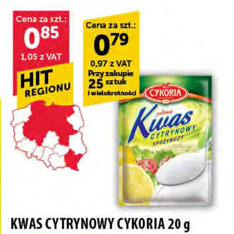 Cykoria Kwas cytrynowy 20g