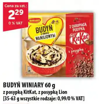 Eurocash Winiary Budyń 60g z posypką KitKat, z posypką Lion oferta