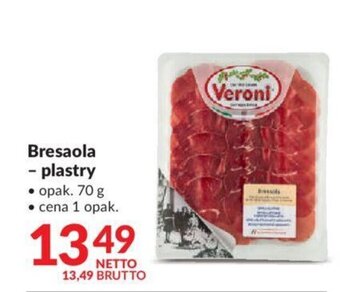 Makro Veroni Bresaola plastry 70g oferta