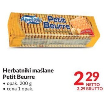 Makro Apetitki Herbatniki maślane Petit Beurre 200g oferta