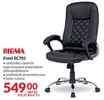 Makro Sigma Fotel EC701 oferta